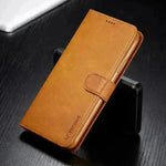 Luxury Leather iphone Case Flip Cover Card Holder Wallet Businessman Style - EX-STOCK CANADA
