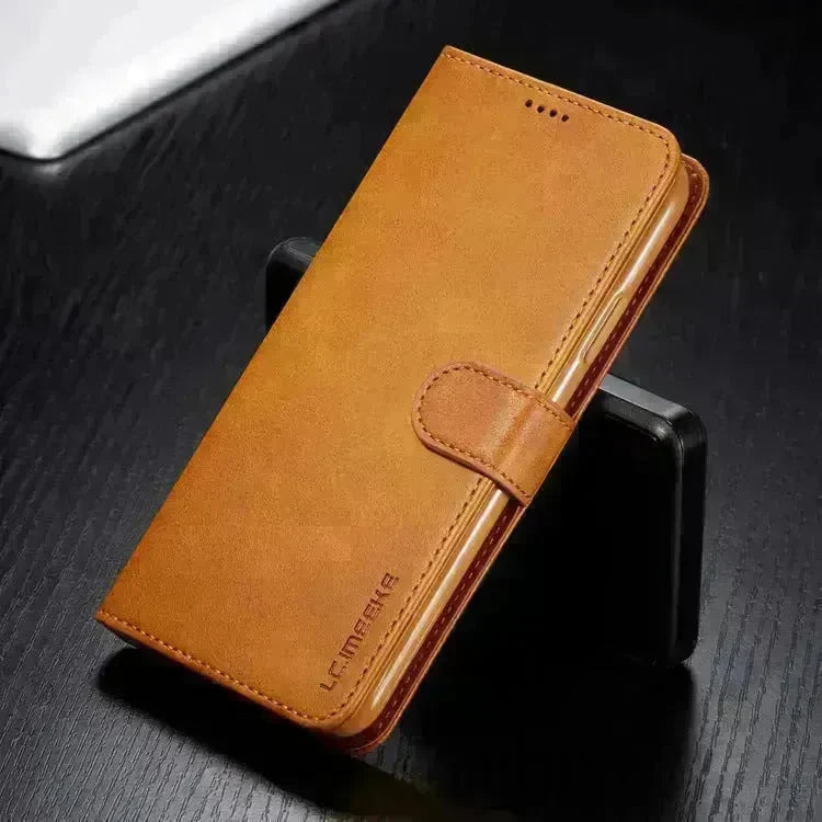 Luxury Leather iphone Case Flip Cover Card Holder Wallet Businessman Style - EX-STOCK CANADA