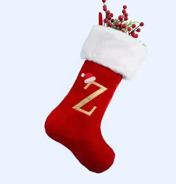 Christmas Letter Christmas Stockings Decorative Pendant - EX-STOCK CANADA