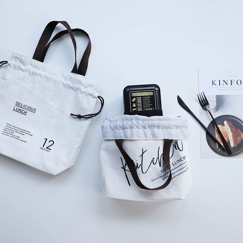 Women Drawstring Tote Lunch Bag - EX-STOCK Canada