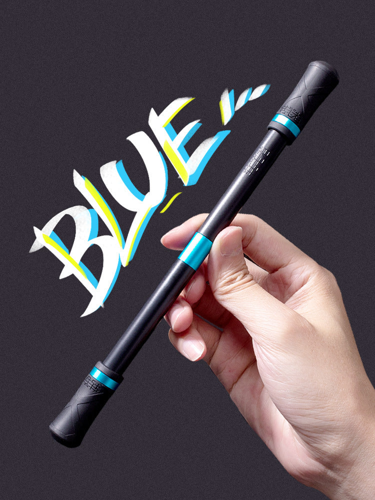 Blue Pen Spinning Trick Pen – Finger Flexibility Training Toy for Students & Beginners