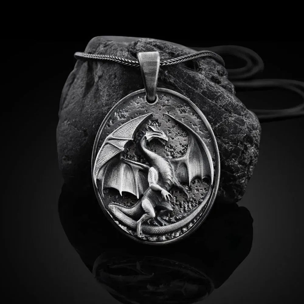 Men's Western Dragon Animal Hip Hop Pendant Necklace - EX-STOCK CANADA