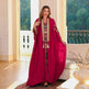 Robe Abaya brodée musulmane du Moyen-Orient Robe de soirée légère de luxe Ensemble de robe deux pièces - EX-STOCK Canada