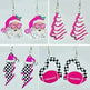 Acrylic Earrings Christmas Cute Cartoon Christmas Santa Claus Tree Football Lightning Earrings Jewelry - EX-STOCK CANADA