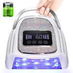 Rechargeable UV LED Nail Lamp, Cordless Nail Lamp For Gel Polish, UV Nail Lamp With 4 Timer Setting And Handle, Professional Nail UV Light For Gel Nails With 30 Beads For Salon And Home EX-STOCK Canada 