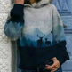 Hooded Long Sleeve Digital Printing Loose Casual Sweater For Women - EX-STOCK CANADA