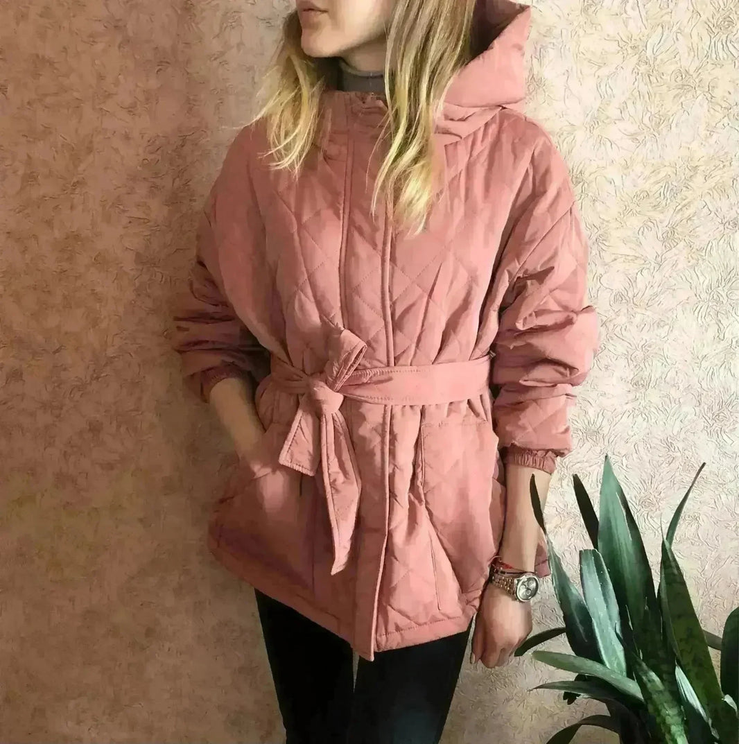 Thermal Jacket Plus Size Tie Down Cotton Winter Hoodie Coat - EX-STOCK CANADA