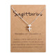 12 Zodiac Sign Necklaces With Gift Card Constellations Pendant Necklace Jewelry - EX-STOCK CANADA