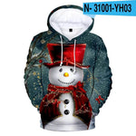 New Funny Christmas Printed Hoodie sweatshirt - EX-STOCK Canada