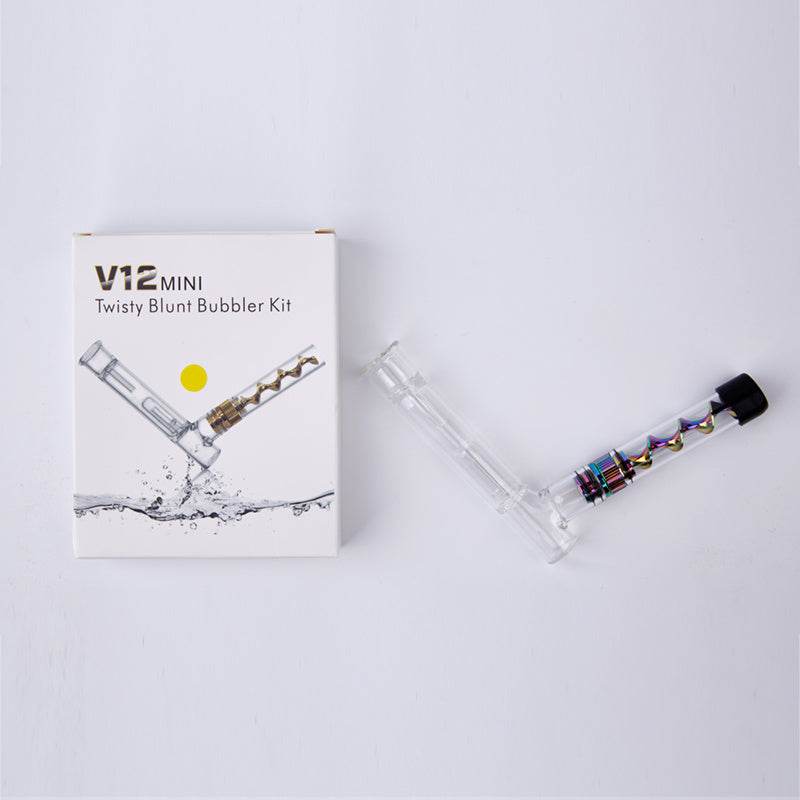 V12mini Hookah Set Spiral Pipe Atomizer Pipe Glass Twisty Blunt Smoker - EX-STOCK Canada
