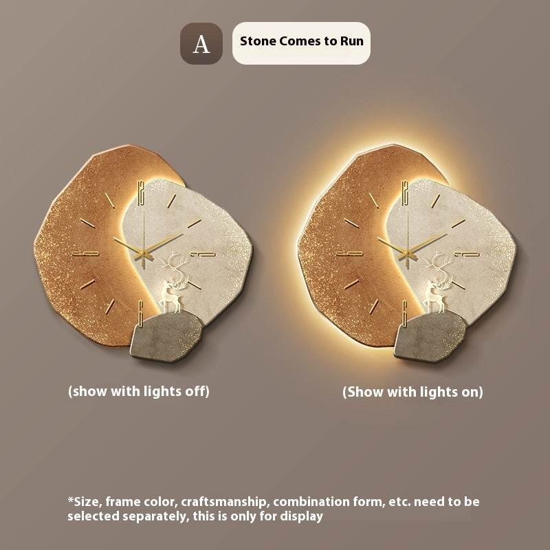 Lucky Stone Restaurant Clock Wall Clock  EX-STOCK CANADA