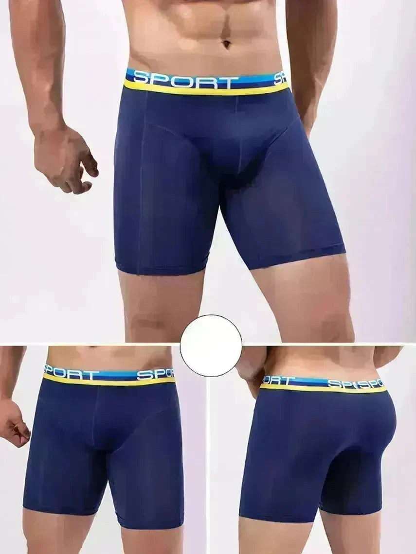 Anti-wear Ice Silk breathable Midway Boxer Beach swimming Underwear - EX-STOCK CANADA