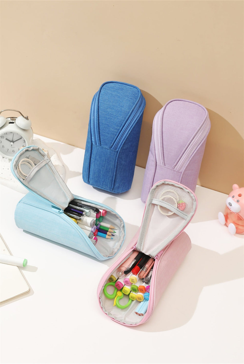 Candy Color Large Capacity Mobile Phone Holder Stationery Case EX-STOCK
