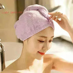 Women's Microfiber Hair Dryer Cap Absorbent Hair Towel. - EX-STOCK CANADA