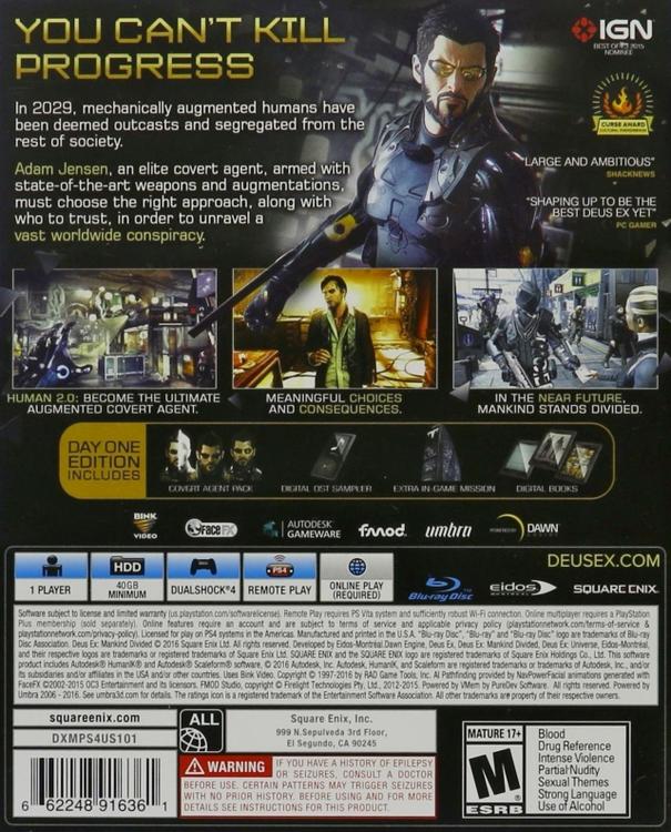 DEUS EX - MANKIND DIVIDED 