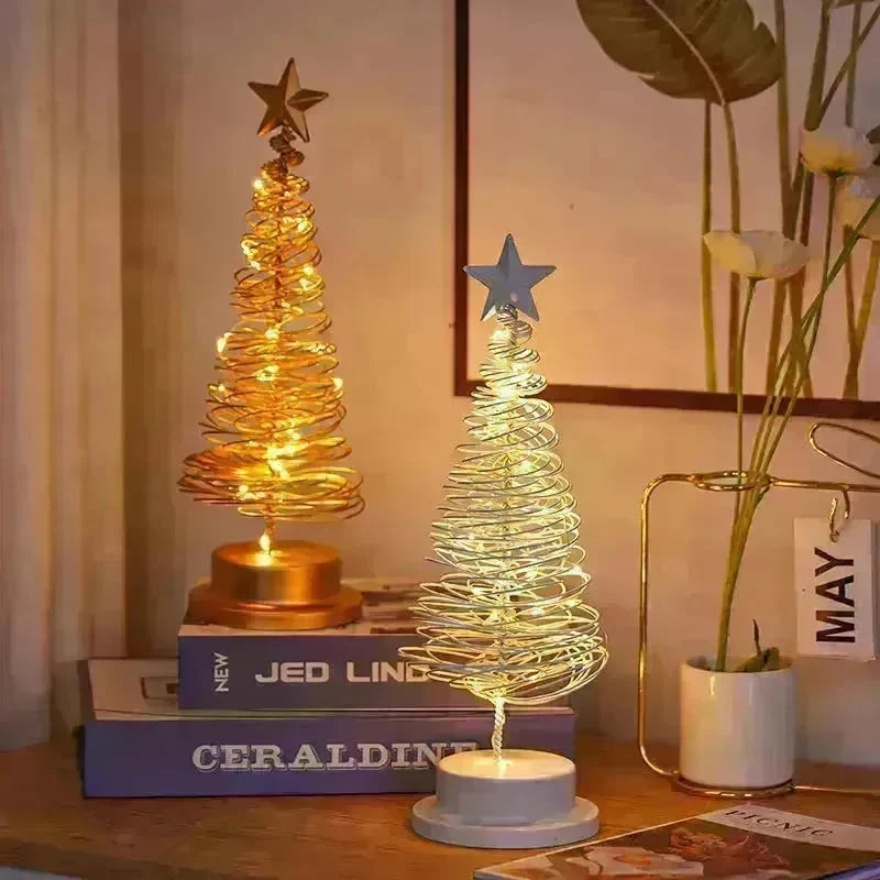 Spiral LED Light Christmas Tree Decoration Night Light Ornaments - EX-STOCK CANADA