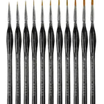 Gouache Oil Painting Watercolor Hand-painted Crochet Pen Paint Brush Miniature and Micro Detail Paint Brush, Triangular Grip Handles Art Brushes For  Acrylic Painting - EX-STOCK CANADA