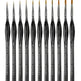 Gouache Oil Painting Watercolor Hand-painted Crochet Pen Paint Brush Miniature and Micro Detail Paint Brush, Triangular Grip Handles Art Brushes For  Acrylic Painting - EX-STOCK CANADA