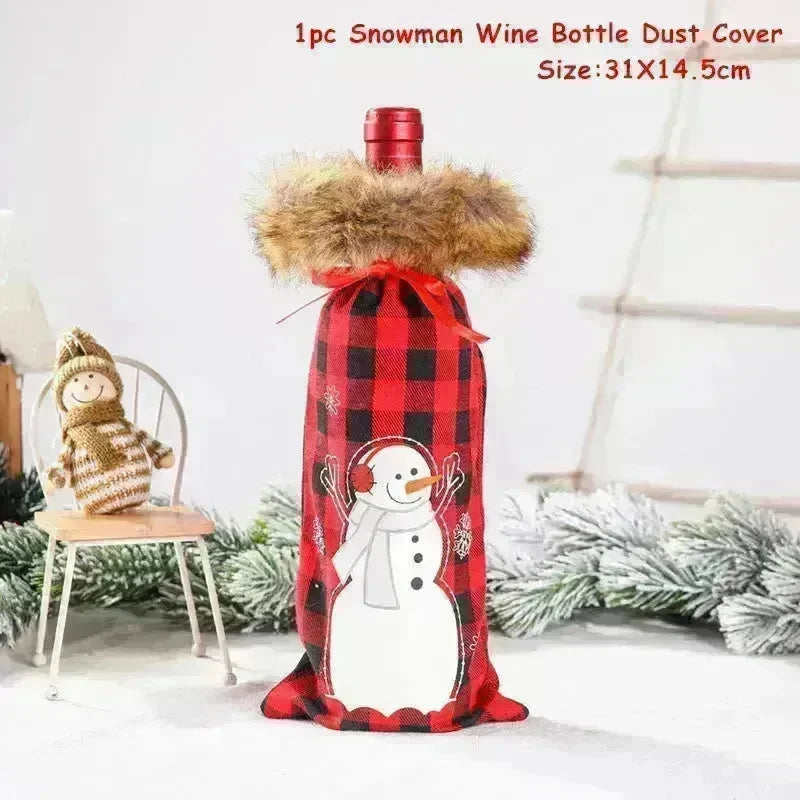 Christmas Decorations Christmas Wine Bottle Socks - EX-STOCK CANADA