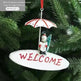 Nordic Iron Christmas Hot Air Balloon Parachute Pendant Creative Decorations Tree Charms Hangings - EX-STOCK CANADA