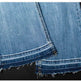 Women's Washed Elastic Loose Wide Leg Ankle-length Bootcut Jeans - EX-STOCK Canada