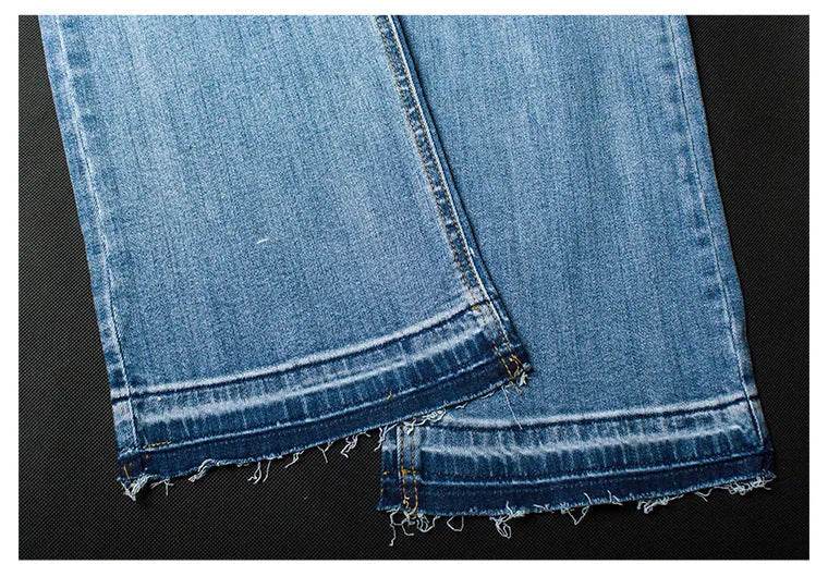 Women's Washed Elastic Loose Wide Leg Ankle-length Bootcut Jeans - EX-STOCK Canada