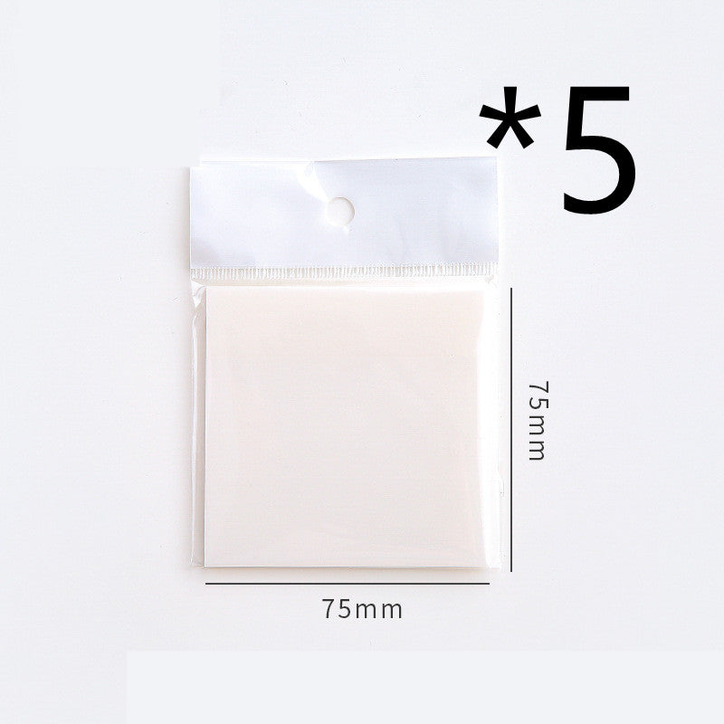 PET Transparent Post-it Notes Waterproof Material Sticky Notes 