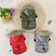 Pet Winter Jacket dog cat autumn warm coat pet hoodies faux fur jacket for pet - EX-STOCK Canada