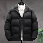 Winter Cotton padded Velvet Thick Stand Collar Rain Puffer Jacket for men - EX-STOCK Canada