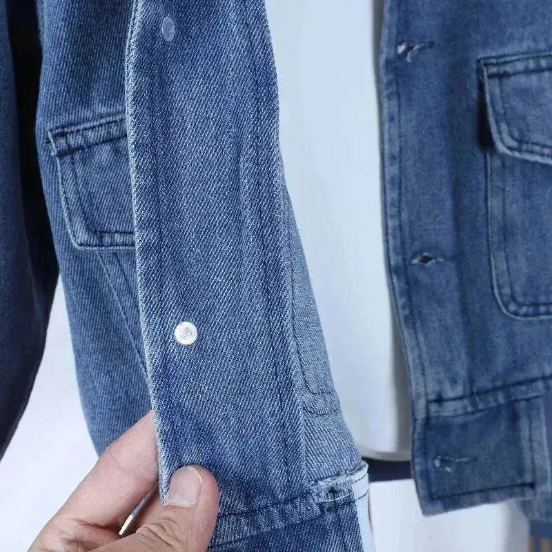 Neutral Unisex Denim Suit Spring Clothes Western Style Denim Two piece for boys and girls - EX-STOCK Canada