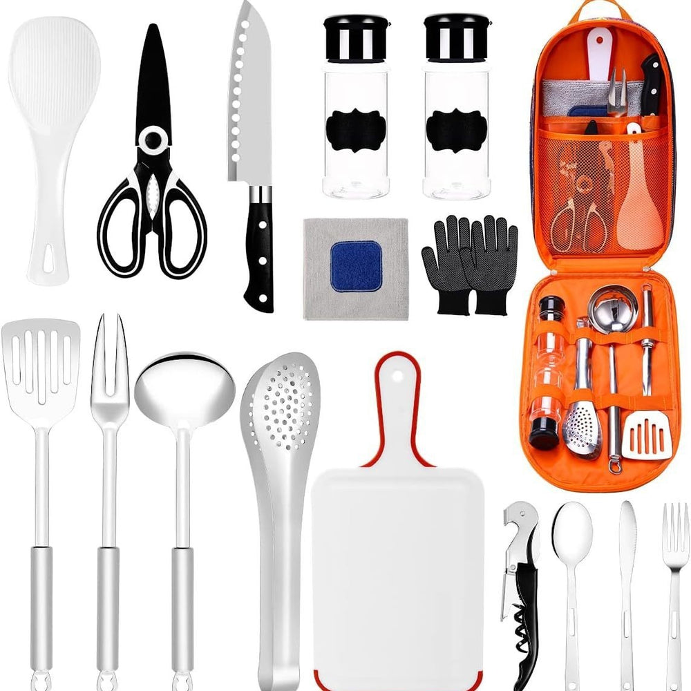 Tent Camping Kitchen RV Cooking Set Utensils Dining Fork Spoon Set EX-STOCK Canada 