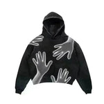 Men's And Women's Fashion Punk Design Fleece Printed Hoodie top - EX-STOCK CANADA