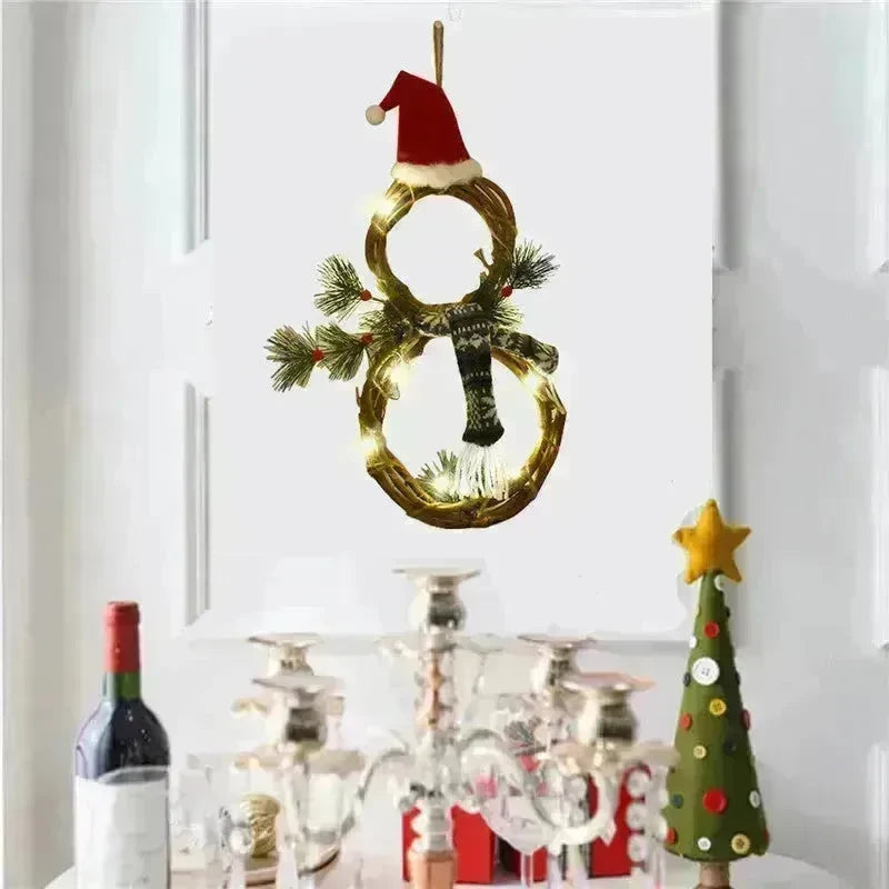 Christmas Decorations Christmas Lights Decoration Vine Circle - EX-STOCK CANADA