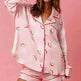 Satin Printed Santa Claus Two-piece Suit Home - EX-STOCK CANADA