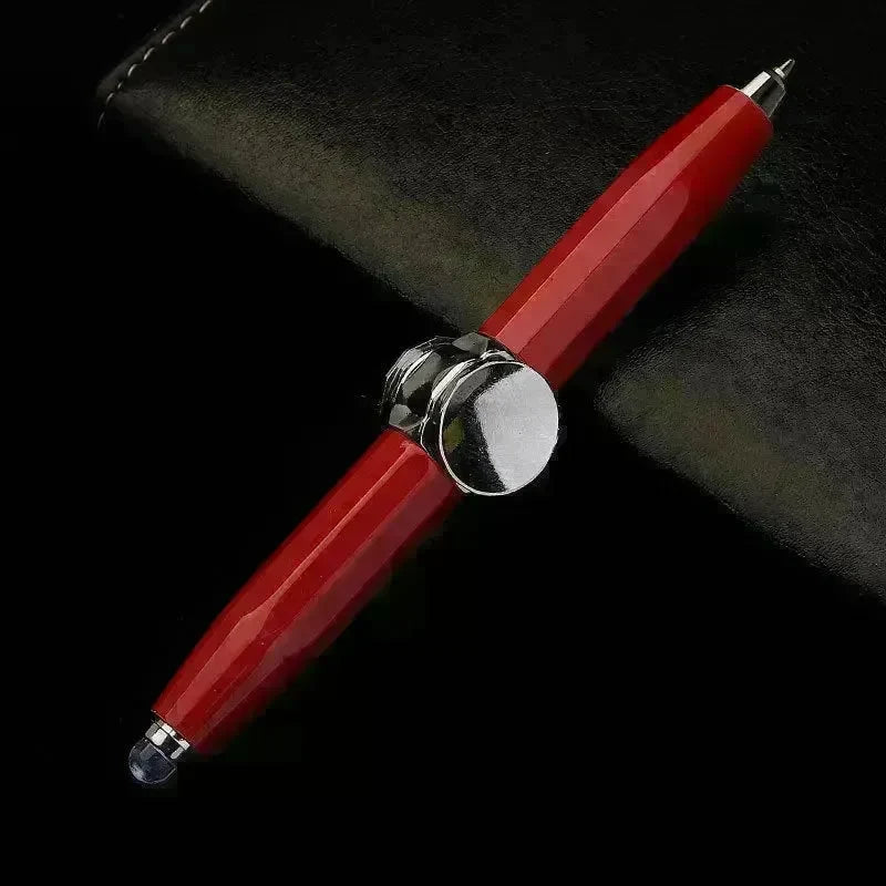 Creative Multi-Function LED Pen Spinning Decompression Gyro Metal Ballpoint Pen Fashion Office School Supplies Writing Pens - EX-STOCK CANADA