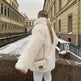 Classy Fashionable Winter Plain Huge Faux Fur Coat for Ladies - EX-STOCK Canada
