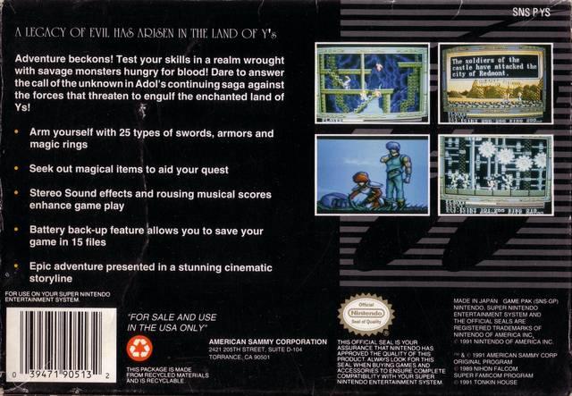 Ys III : Les Vagabonds de Ys (usagé) 