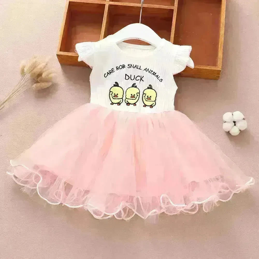 Newborn baby Girls' Summer Vest Dress Infant dresses. - EX-STOCK CANADA
