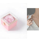 Fashion Acrylic Rotating Valentine Rose Jewelry gift Box - EX-STOCK Canada