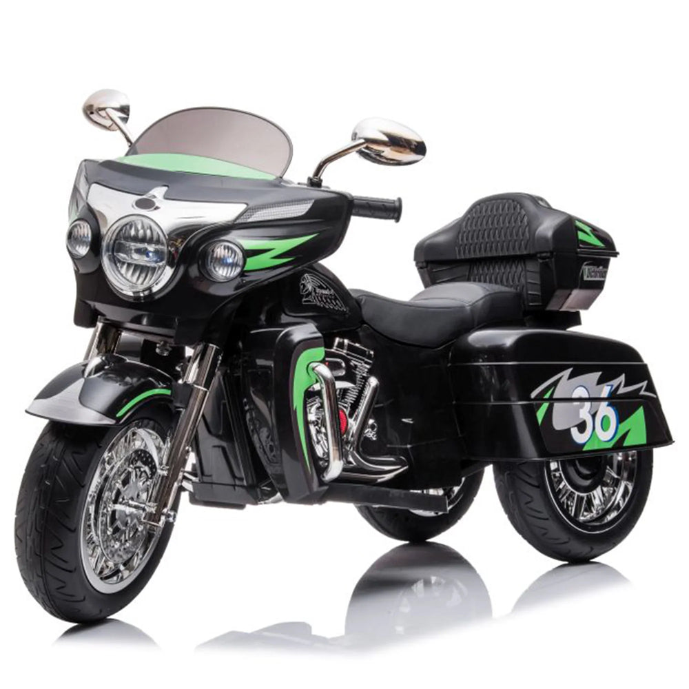 12V Kids Ride on Three-Wheeled Motorcycle For Age 3 -8 
