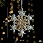 Christmas Decorations Sequins Acrylic Transparent Pendant - EX-STOCK CANADA