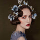Bridal Wedding Hair Accessories Flower Headband Blue - EX-STOCK Canada