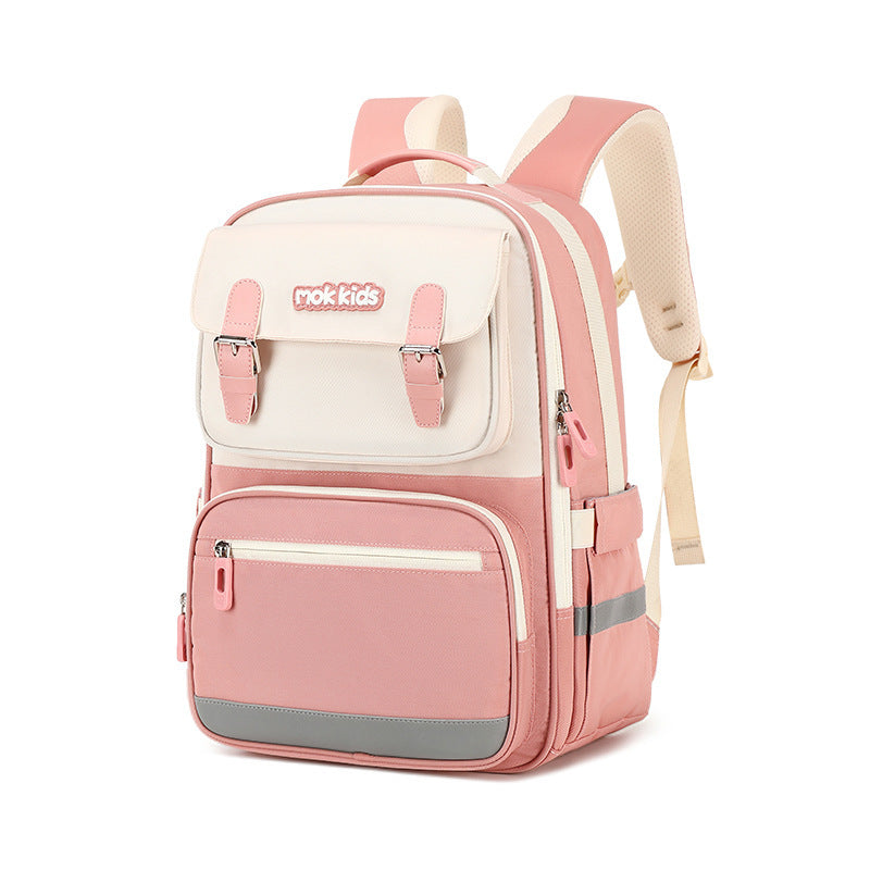Lightweight Burden Alleviation Large Capacity Student Schoolbag EX-STOCK