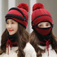 Winter Hat For Women 3pcs Knitted Beanie Hat Scarf Set Warm Hat - EX-STOCK Canada