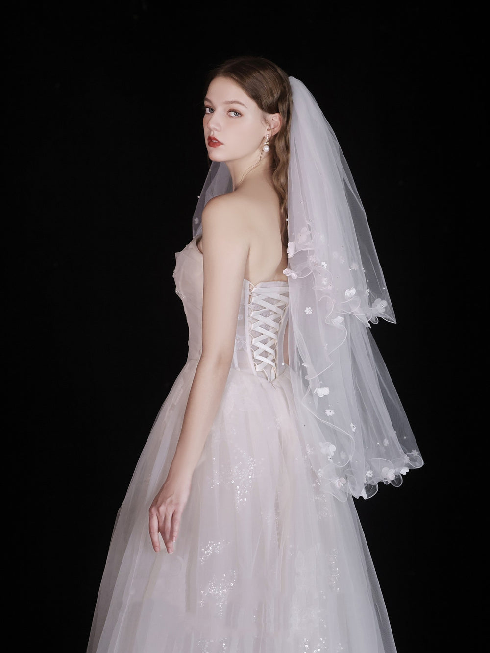 White Wedding Bridal Dress Light Yarn Dinner Tube Top Dress EX-STOCK Canada 