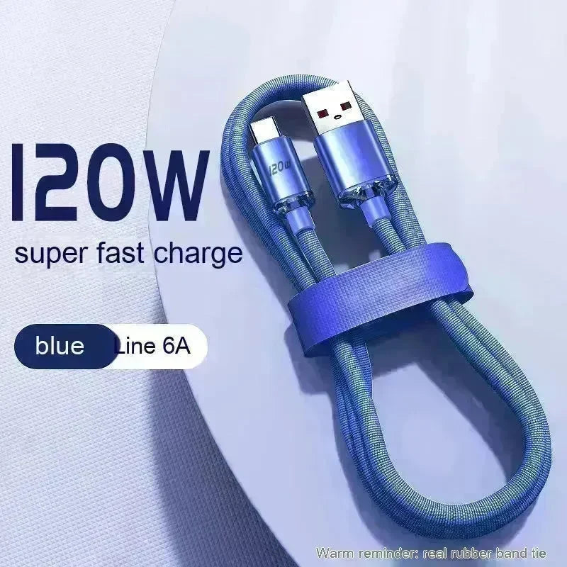 120W Data Cable Type-C Mobile Phone Charging Cable - EX-STOCK CANADA