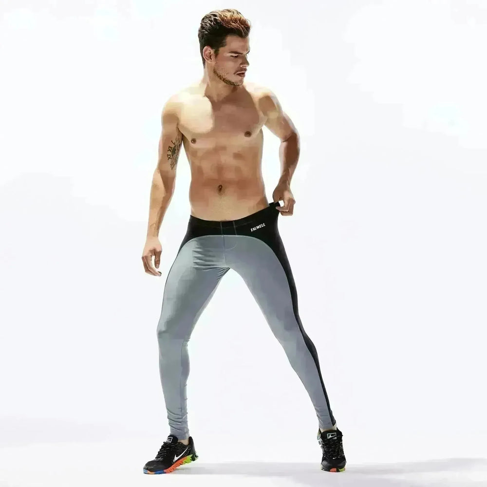 Men's color block Spandex sports yoga pants Long John Pant - EX-STOCK CANADA