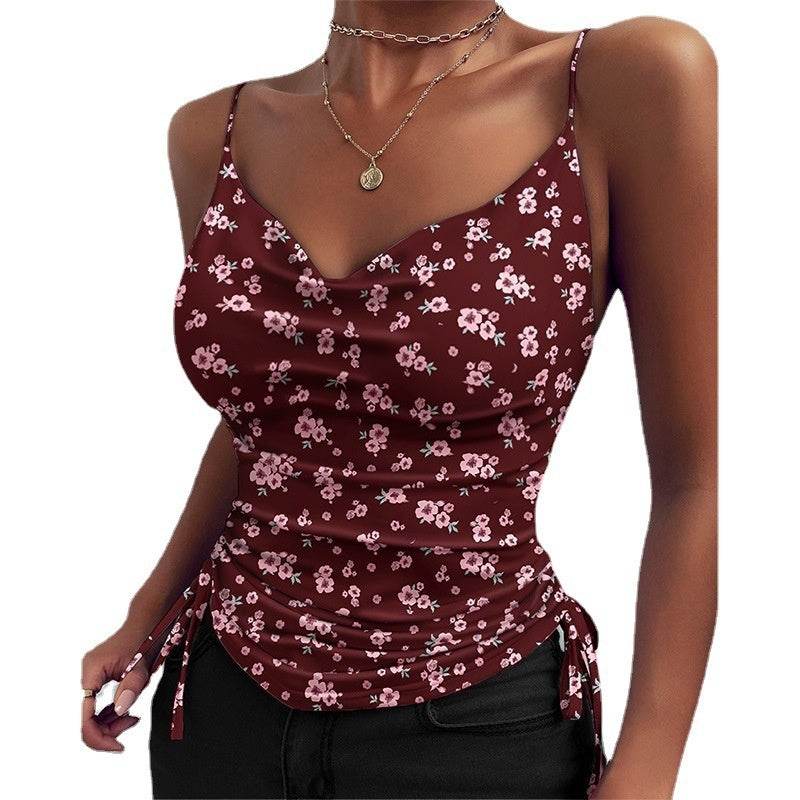 Spaghetti Strap Tops V-neck Camisole top Women Summer top - EX-STOCK Canada