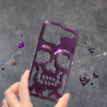 Luxury 3D Skull Metallic Glossy Gothic Phone Case compatible wit Apple - EX-STOCK Canada