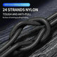 Nylon Braided Mobile Phone Fast Charging Cable - EX-STOCK CANADA